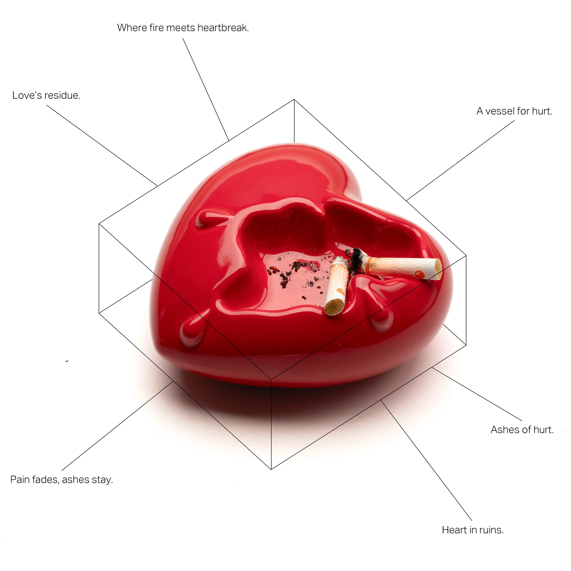 ODDCELL hurt ashtray by ffurni conceptual info