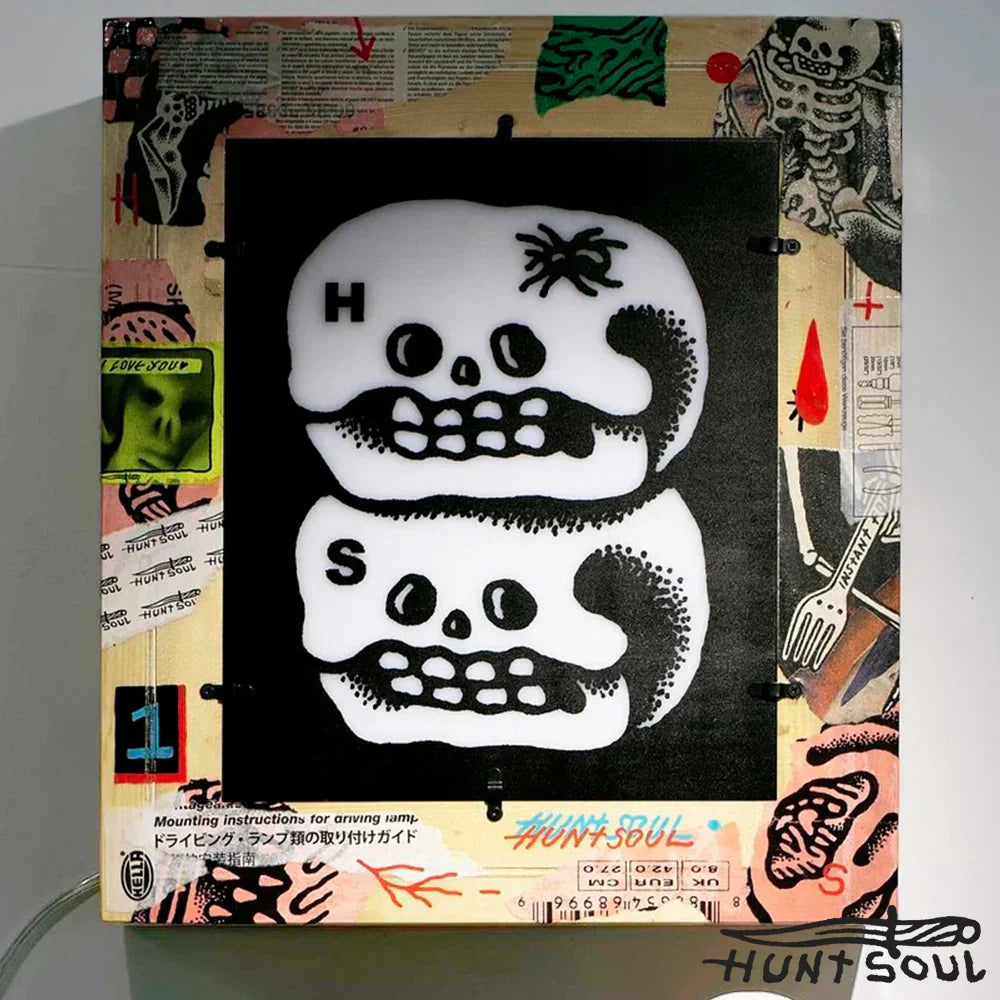 The Skull Reimagined: Inside HUNTSOUL’s Hand-Painted Light Box