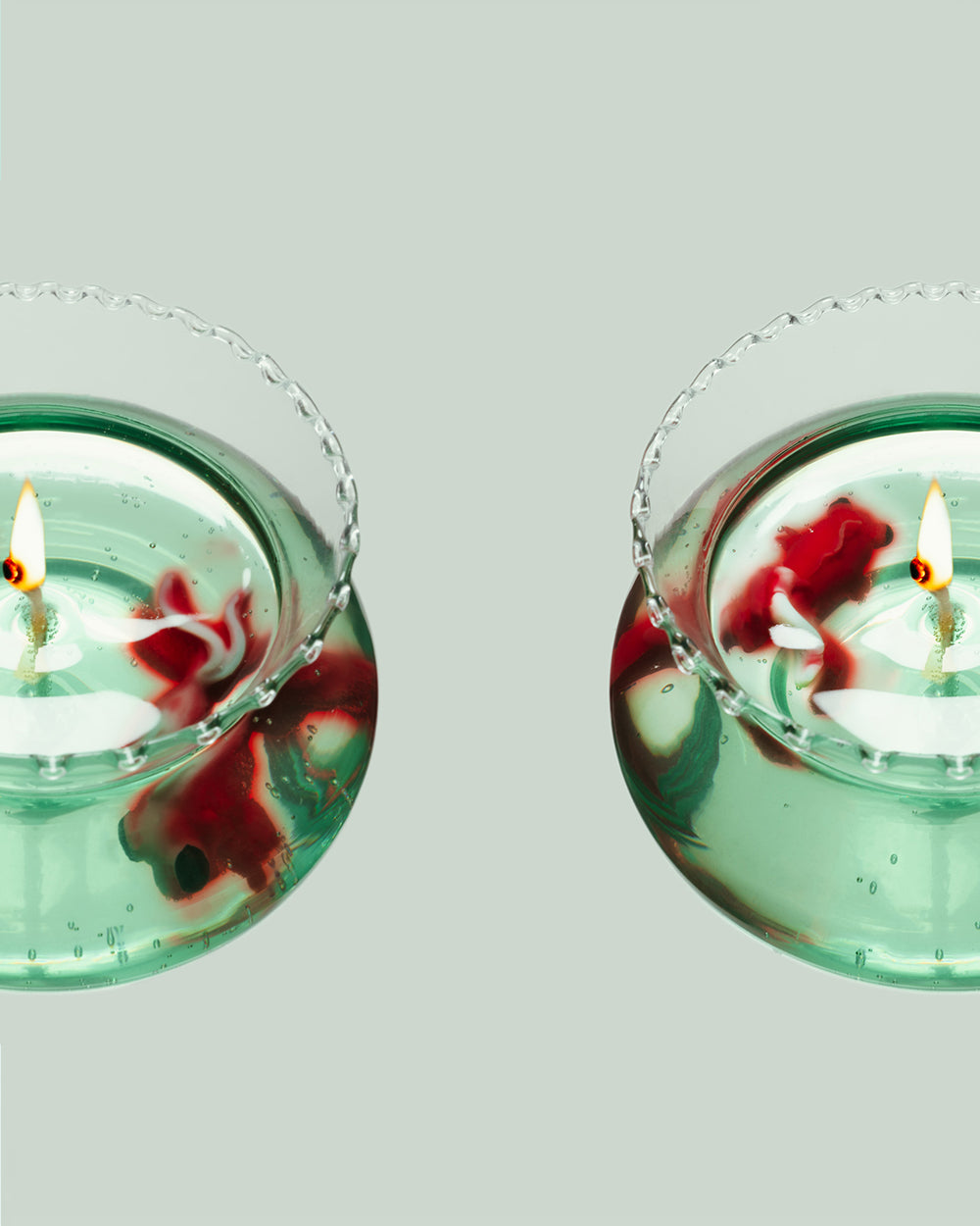 NIGHT SWIM handmade goldfish tank candle