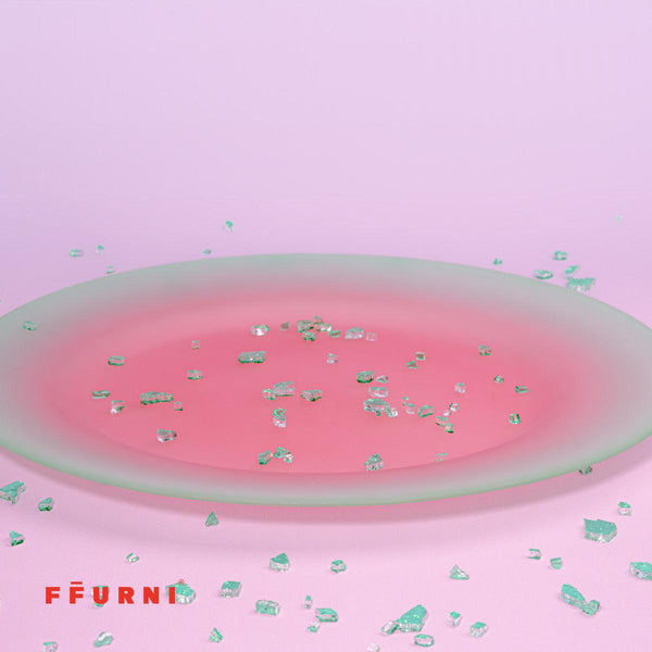 Shy Plates by ffurni – colorful glass tableware with a touch of personality