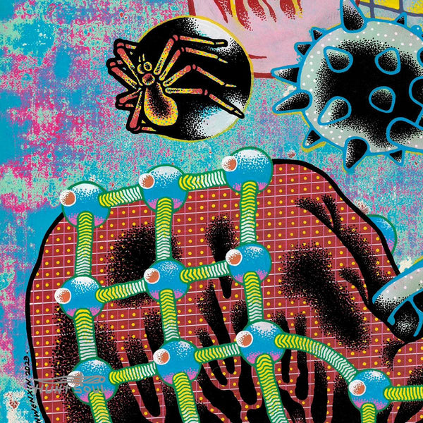 Close-up of defensive stance in surreal artwork The Fallen King

