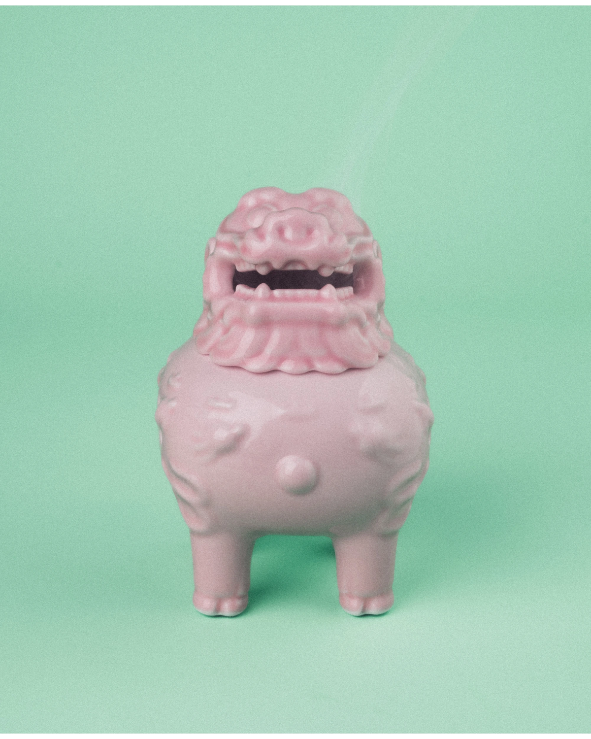 Pink Qilin Ceramic Incense Burner for Cone Incense